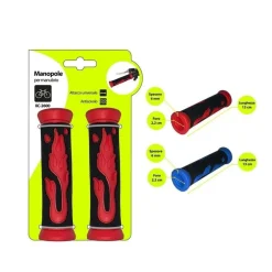 COPPIA MANOPOLE PER MANUBRIO STERZO BICICLETTA UNIVERSALE FIAMMA COLORATA XC2600