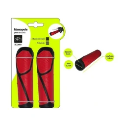 COPPIA MANOPOLE PER MANUBRIO STERZO BICICLETTA UNIVERSALE ANTISCIVOLO XC-2603