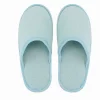 COPPIA PANTOFOLE CIABATTE BAGNO CHIUSE TESSUTO AZZURRO TAGLIA 39-45 STANZA 79694