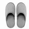 COPPIA PANTOFOLE CIABATTE BAGNO CHIUSE TESSUTO GRIGIO TAGLIA 39-45 STANZA 79695