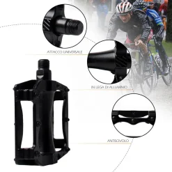 COPPIA PEDALI PER BICI BICICLETTA IN LEGA DI ALLUMINIO ATTACCO UNIVERSALE XC-2515