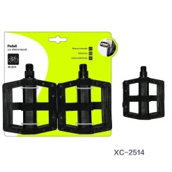 COPPIA PEDALI PER BICICLETTA CON RIFLETTORI LATERALI ATTACCO UNIVERSALE XC-2514