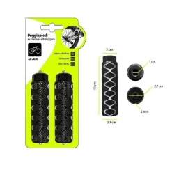 COPPIA POGGIAPIEDI IN ALLIMINIO ULTRALEGGERO ANTISCIVOLO BICI BICICLETTA XC-2636