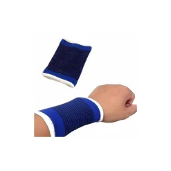 Coppia polsiera elastiche supporto per polso elastico anallergico protezione blu