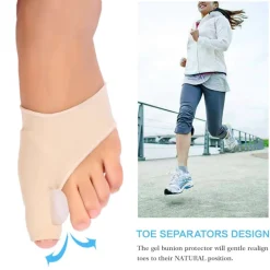 COPPIA PROTEZIONE ALLUCE VALGO CORREZIONE SEPARATORE PER CIPOLLA