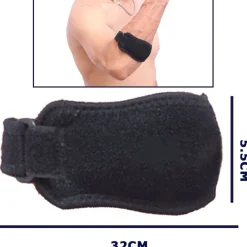 COPPIA PROTEZIONE AVAMBRACCIO FASCIA ELASTICA PER DISTORSIONE CHIUSURA A STRAPPO