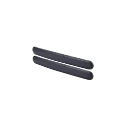 COPPIA PROTEZIONI PER PARAURTI SPOILER ANTIURTO 52X510MM GOMMA NERO ADESIVO AUTO