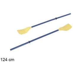 COPPIA REMI DI PLASTICA PAGAIA PER BARCA CANOA CANOTTAGGIO KAYAING 124 CM 017539