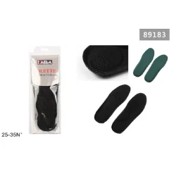 COPPIA SOLETTE SCARPE ANTIBATTERICHE PLANTARI PROTEZIONE PIEDI TAGLIA 25-35 89183