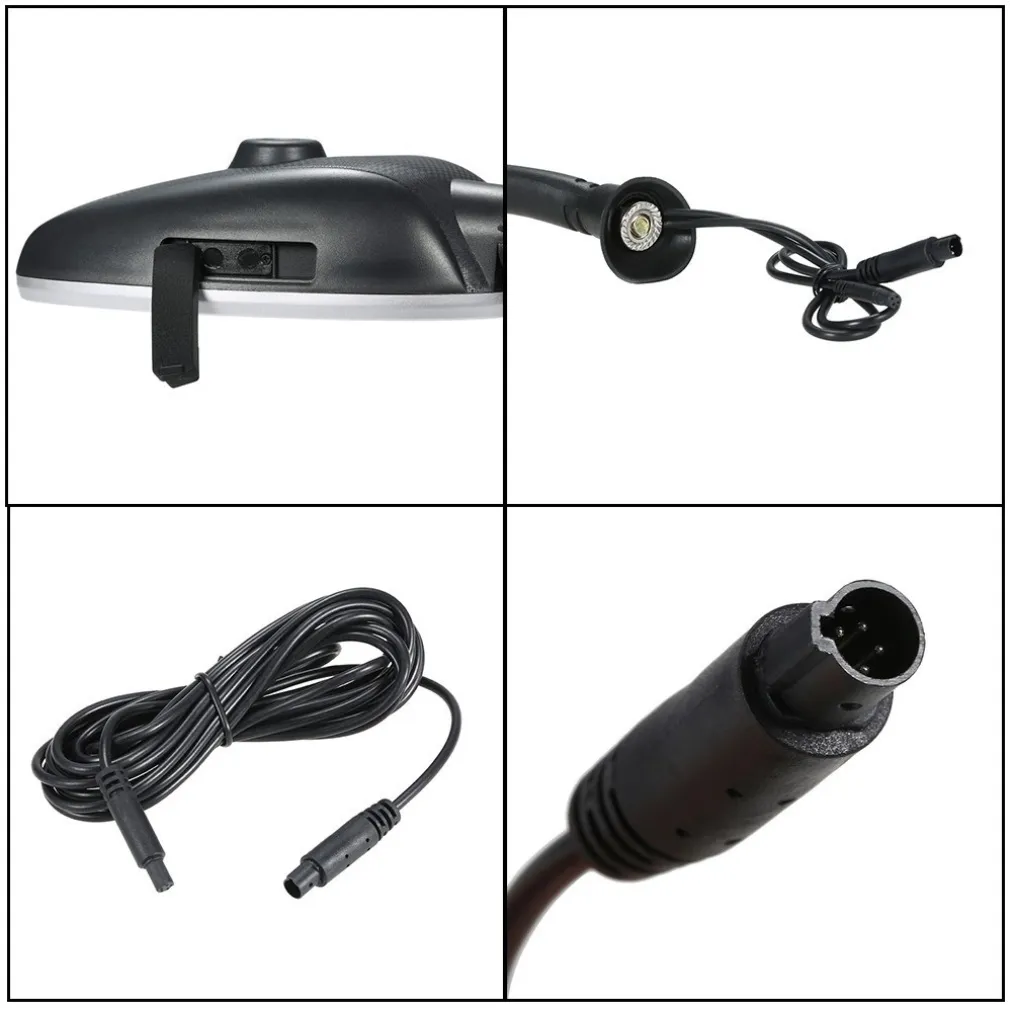 COPPIA SPECCHIETTI MOTO 2.4" DVR CAMERA SPECCHIETTO CAMERA RETROVISORE FRONTALE