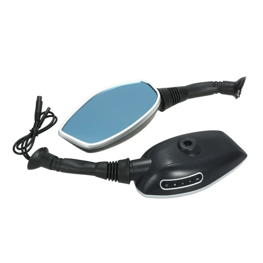 COPPIA SPECCHIETTI MOTO 2.4" DVR CAMERA SPECCHIETTO CAMERA RETROVISORE FRONTALE