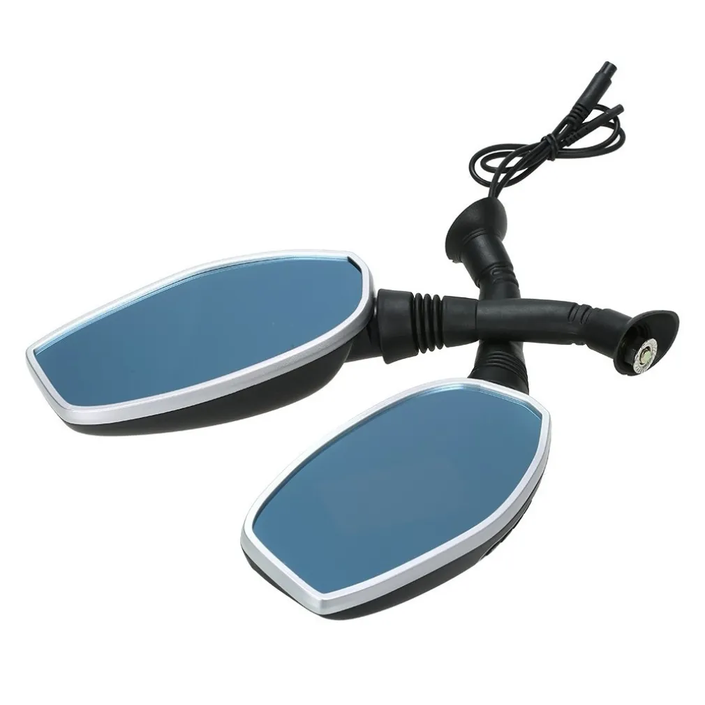 COPPIA SPECCHIETTI MOTO 2.4" DVR CAMERA SPECCHIETTO CAMERA RETROVISORE FRONTALE