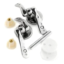 COPPIA SUPPORTI CERNIERA CERNIERE UNIVERSALI COPRIWATER IN LEGNO WC BAGNO