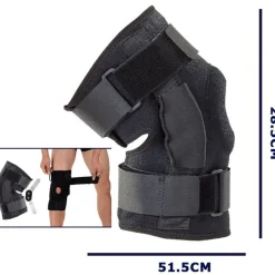 COPPIA SUPPORTO CON STECCHE TUTORE DOPPIO PER GINOCCHIO TENDINE ROTULEO ATLETI