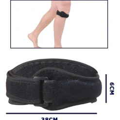 COPPIA TUTORE FASCIA PROTEZIONE SOTTOROTULEO PER TENDINITE ROTULEA ANALLERGICO