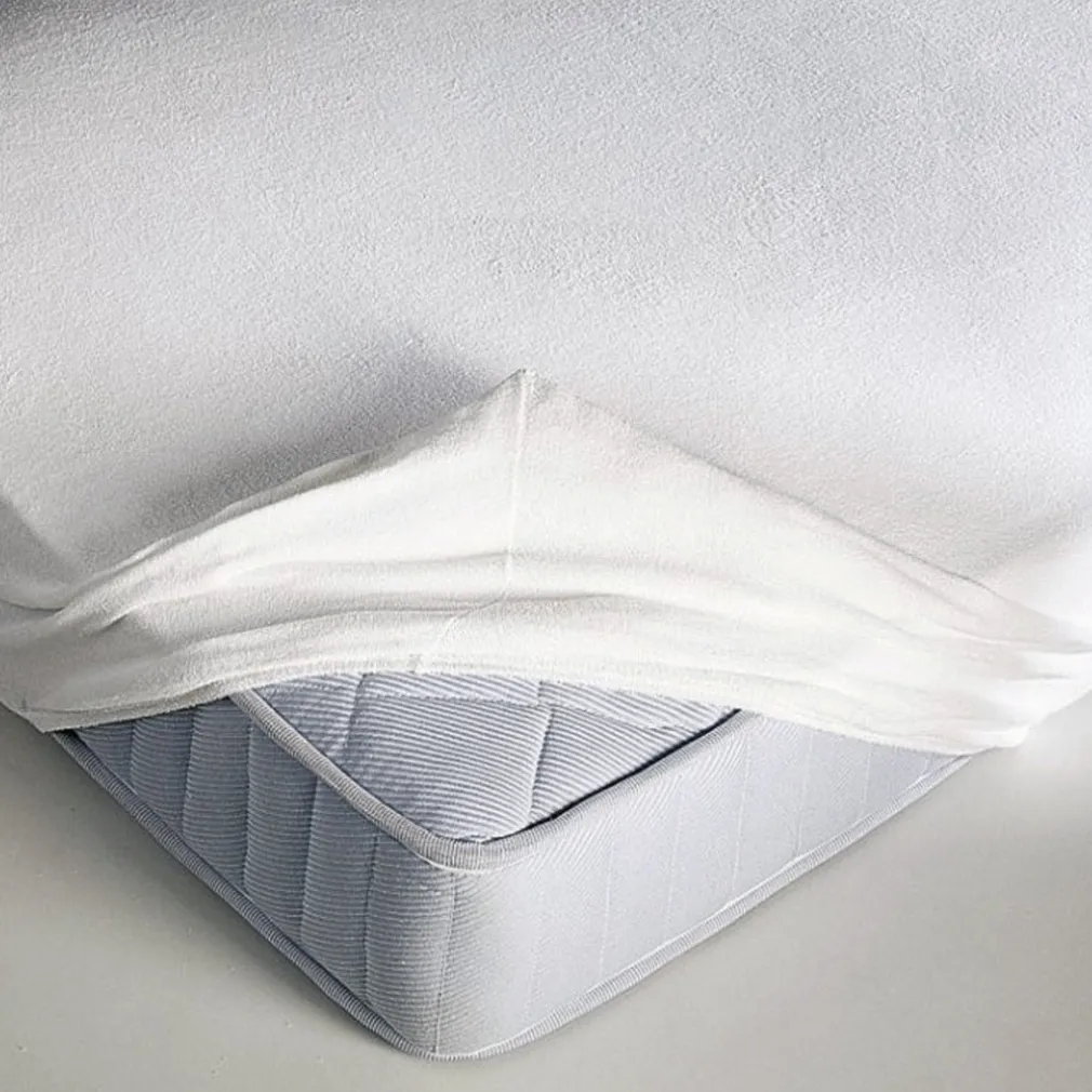 COPRI MATERASSO SINGOLO SPUGNA IDROREPELLENTE TRASPIRANTE ANGOLI 90X200+25CM