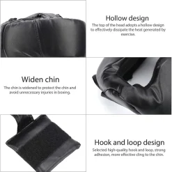 COPRICAPO ADDENSATO DA BOXE DUREVOLE PRATICO PER ALLENAMENTO PROTEZIONE TESTA