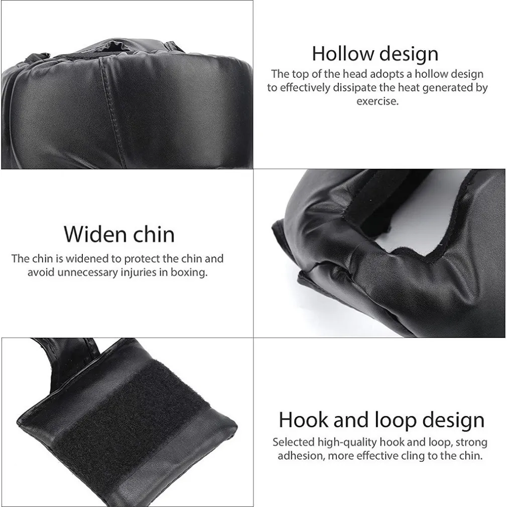 COPRICAPO ADDENSATO DA BOXE DUREVOLE PRATICO PER ALLENAMENTO PROTEZIONE TESTA