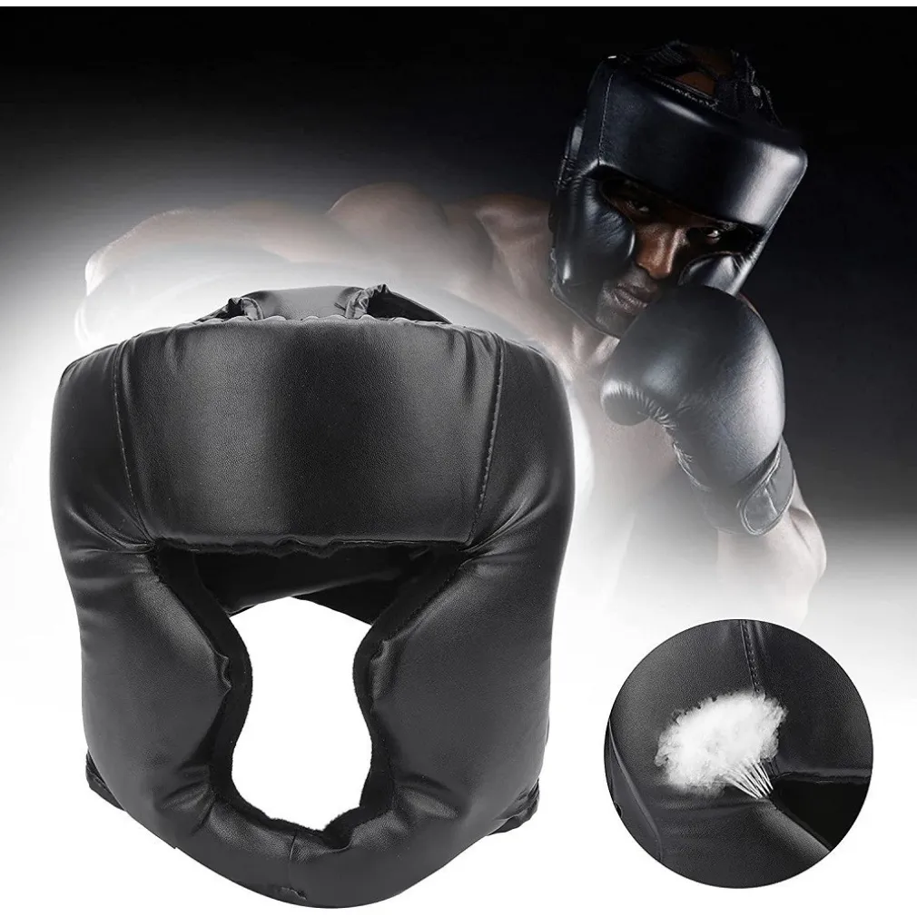 COPRICAPO ADDENSATO DA BOXE DUREVOLE PRATICO PER ALLENAMENTO PROTEZIONE TESTA