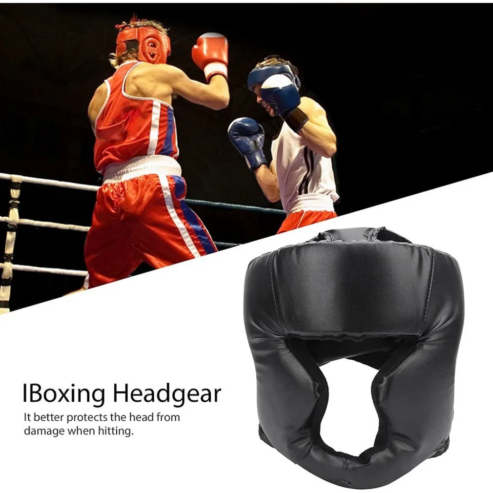 COPRICAPO ADDENSATO DA BOXE DUREVOLE PRATICO PER ALLENAMENTO PROTEZIONE TESTA