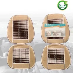 COPRISEDILE SINGOLO AUTO UNIVERSALE AREATO LEGNO BAMBÙ SCHIENALE 86X43CM CX-8235