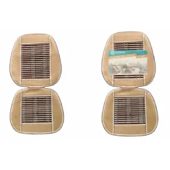 COPRISEDILE SINGOLO AUTO UNIVERSALE AREATO LEGNO BAMBÙ SCHIENALE 86X43CM CX-8235