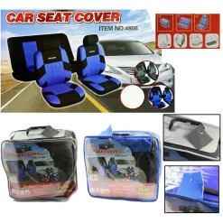 COPRISEDILI AUTO UNIVERSALI COPRI SEDILI ANTERIORI POSTERIORE POGGIATESTA 4806