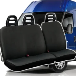 COPRISEDILI PER FURGONE 3 POSTI IVECO DAILY UNIVERSALI IN COTONE GRIGIO SCURO