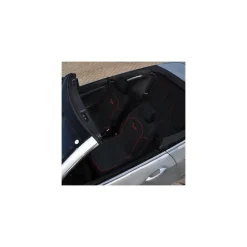 COPRISEDILI UNIVERSALI PER AUTO 6 PEZZI COLORE NERO FINITURE ROSSE DESIGN TURBO