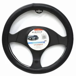 COPRIVOLANTE AUTO COPERTURA FODERA PROTEZIONE STERZO UNIVERSALE 38 CM NERO CV-16