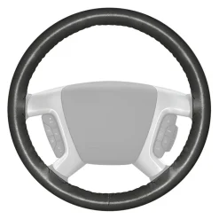 COPRIVOLANTE CON PRESA COMFORT PER VOLANTE AUTO NERO IN GOMMA DIAMETRO 38 CM