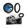 COPRIVOLANTE ELASTICIZZATO NERO NEOPRENE UNIVERSALE ANTISCIVOLO AUTO RESISTENTE