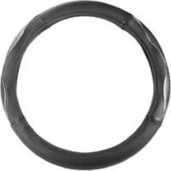 COPRIVOLANTE UNIVERSALE AUTO IN ECOPELLE COPERTURA STERZO MACCHINA CAMPER 38 CM