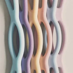 CORDA BANDE DI RESISTENZA GOMMA ESERCIZIO ESTENSIONE ALLENAMENTO FITNESS YOGA