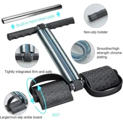 CORDA ELASTICA CON DOPPIA MOLLA PER BODYBUILDING FITNESS YOGA ALLENAMENTO ADDOME