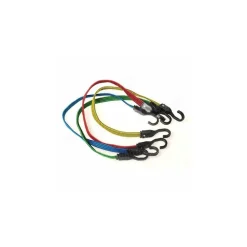 CORDA ELASTICA CON GANCI PER BICI, MOTO, AUTO 5 PEZZI DA 1,5 M X 2 CM