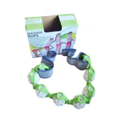 CORDA MASSAGGIANTE RULLI MANUALE ALLENAMENTO GLUTEI CELLULITE COSCE PESO RELAX