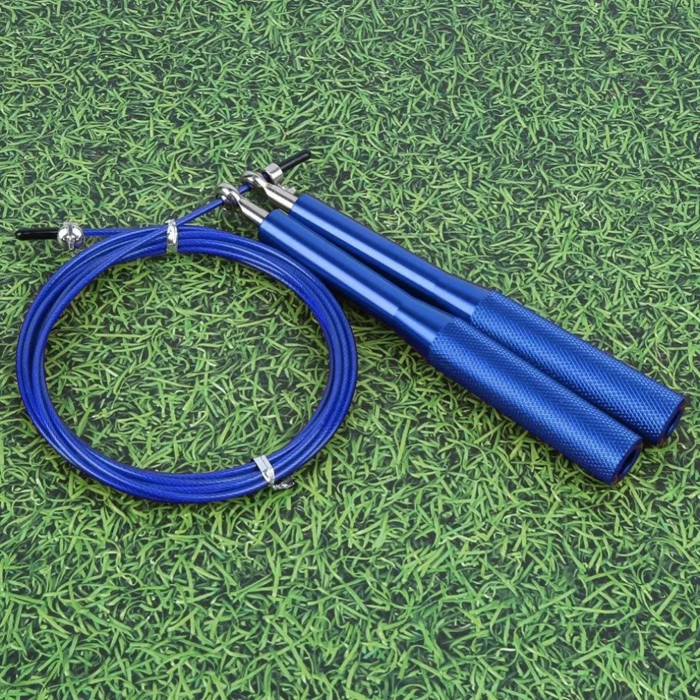 CORDA PER SALTARE 3 MT PVC LEGA DI ALLUMINO ANTISCIVOLO PORTATILE PER FITNESS