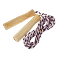 CORDA PER SALTARE ALLENAMENTO CROSSFIT JUMP ROPE PUGILATO FITNESS MANICI LEGNO
