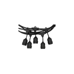 CORDONIERA CON 10 PORTA LAMPADA ATTACCO E27 DA 10MT PER USO ESTERNO ED INTERNO