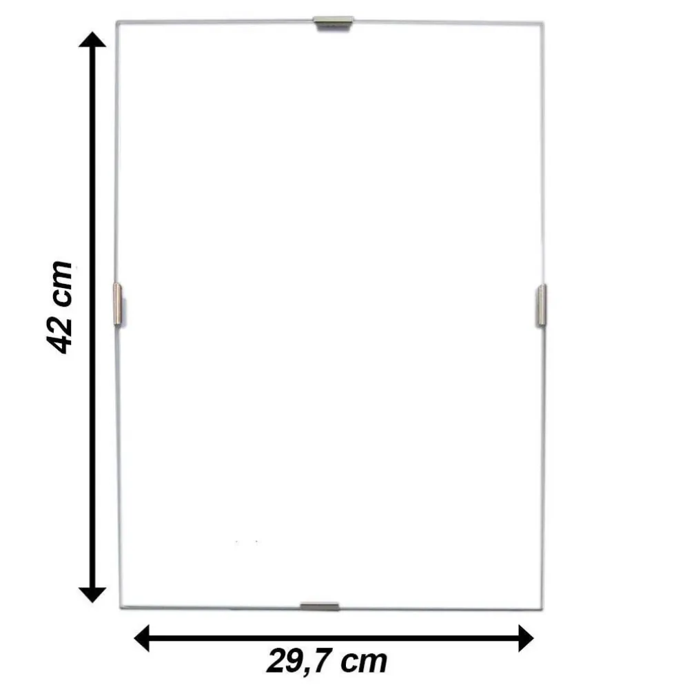 CORNICE A GIORNO 29,7X42CM IN CRILEX CORNICI PORTAFOTO PUZZLE POSTER FOTO STAMPE