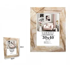 CORNICE FOTO PORTAFOTO QUADRI TELE POSTER 30 X 40 CM MODELLO EFFETTO MARMO 71666