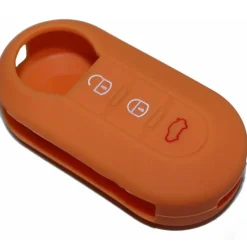 COVER CHIAVE GUSCIO FIAT 500 PUNTO EVO PANDA BRAVO TELECOMANDO ARANCIONE