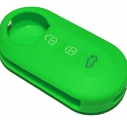 COVER CHIAVE GUSCIO FIAT 500 PUNTO EVO PANDA BRAVO TELECOMANDO 3 TASTI VERDE