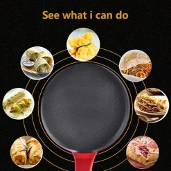 CREPIERA MACCHINA PER CREPES 600 WATT CON MANICO PIASTRA 20 CM ANTIADERENTE