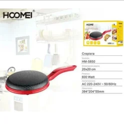 CREPIERA MACCHINA PER CREPES 600 WATT CON MANICO PIASTRA 20 CM ANTIADERENTE