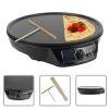 CREPIERA PIASTRA ANTIADERENTE CREPES PIADINE ELETTRICA DIAMETRO 30 CM 1000 WATT