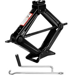 CRIC A PANTOGRAFO FORBICE IDRAULICO SOLLEVATORE AUTO FAMILIARE PICKUP 2000KG NERO