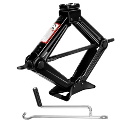 CRIC A PANTOGRAFO FORBICE IDRAULICO SOLLEVATORE AUTO FAMILIARE PICKUP 2000KG NERO