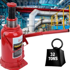 CRIC-SOLLEVATORE CRICK IDRAULICO A BOTTIGLIA 32 T TONNELLATE MARTINETTO MANUALE